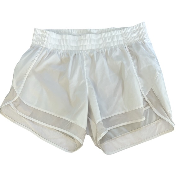 Athleta Mesh Racer Run Short 4” Lined Athletic Zip Pocket Small - Picture 1 of 4
